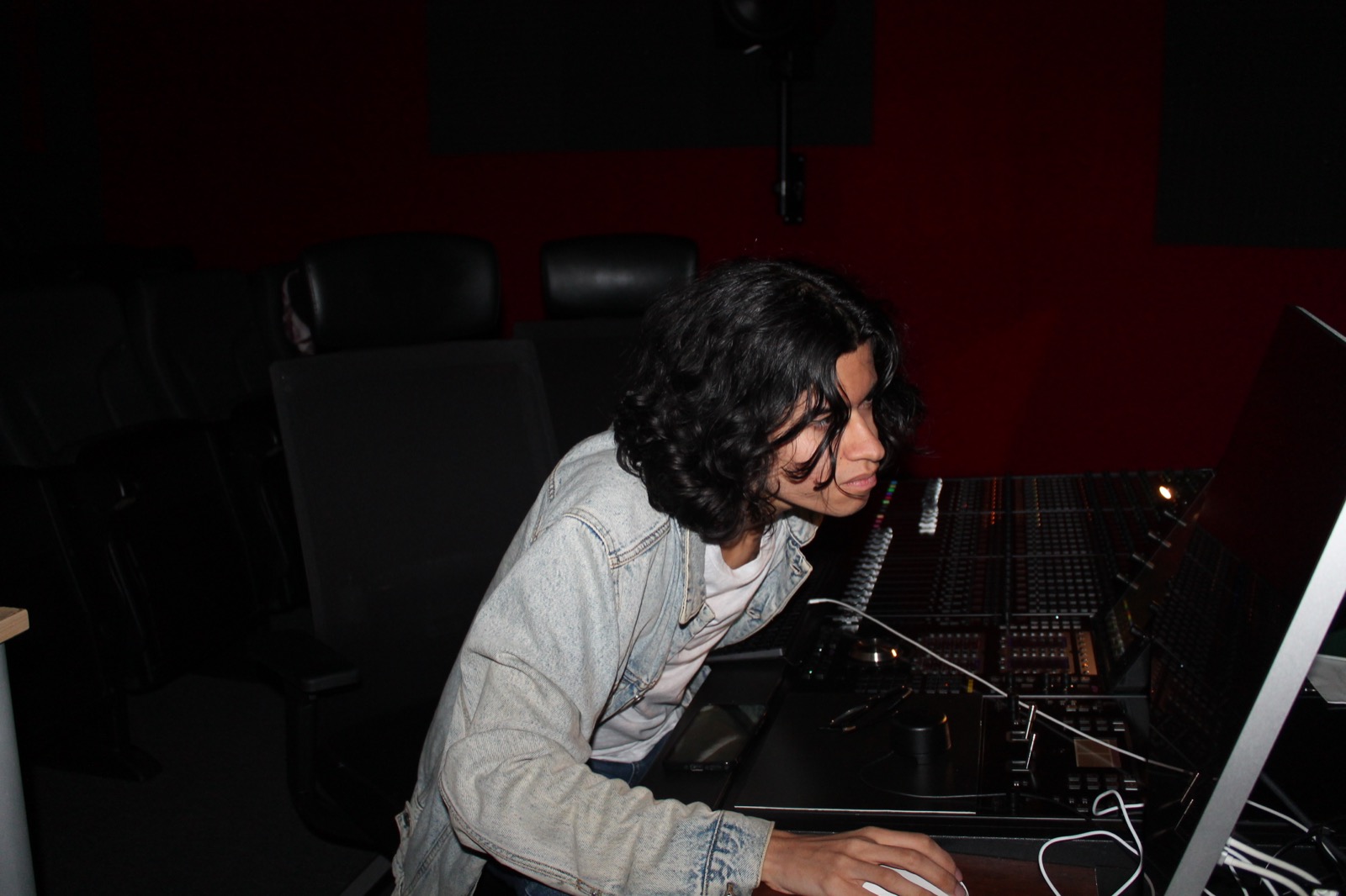 Marco Barbosa working on sound design